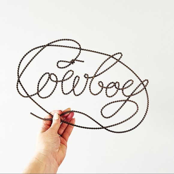 Other - Little kids Cowboy wrought iron handmade sign